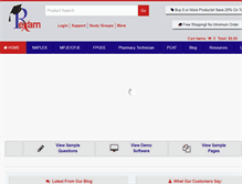 Tablet Screenshot of pharmacyexam.com